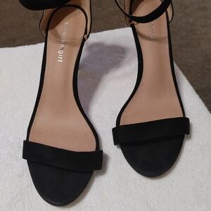Madden Girl Black Heeled Sandals